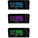 Technoline WT 539 - Funkwecker mit farbigen Display und Datums- und Wochentagsanzeige, Innen- und Außentemperaturanzeige