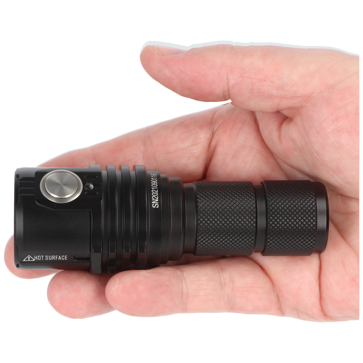 LED-Taschenlampe Imalent MS03 mit max. 13000 Lumen, Leuchtweite bis zu 324 Meter, mit Akku, kaltweiß