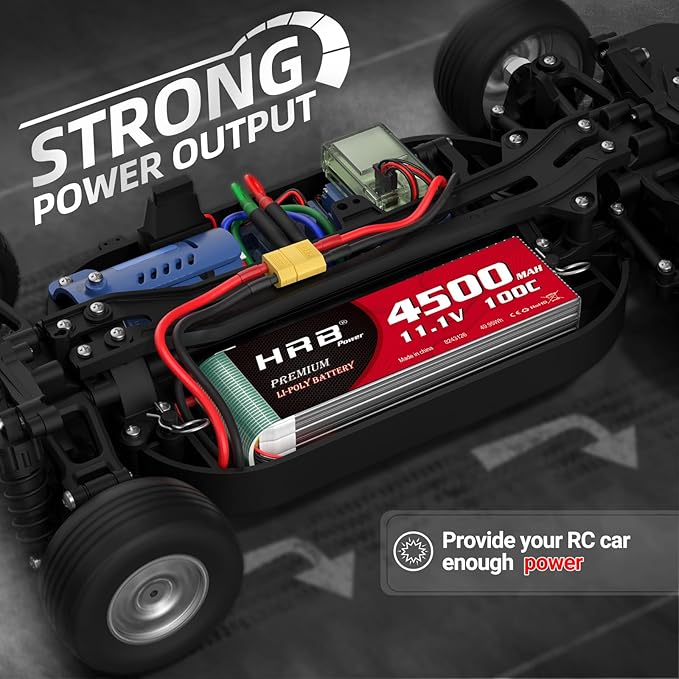HRB 3S 11,1V 4500mAh 100C LiPo Akku mit XT60 Stecker (2 St.)