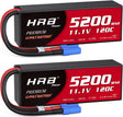 HRB 3S 11,1V 5200mAh 100C LiPo Akku mit EC5 Stecker (2 St.)