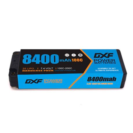 DXF 2S 8400mAh 7,4V 100C Hardcase 5mm Bullet Lipo Akku
