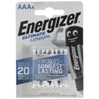 Energizer L92 Lithium Batterie AAA, 1,5 Volt 1260mAh 4er Blister