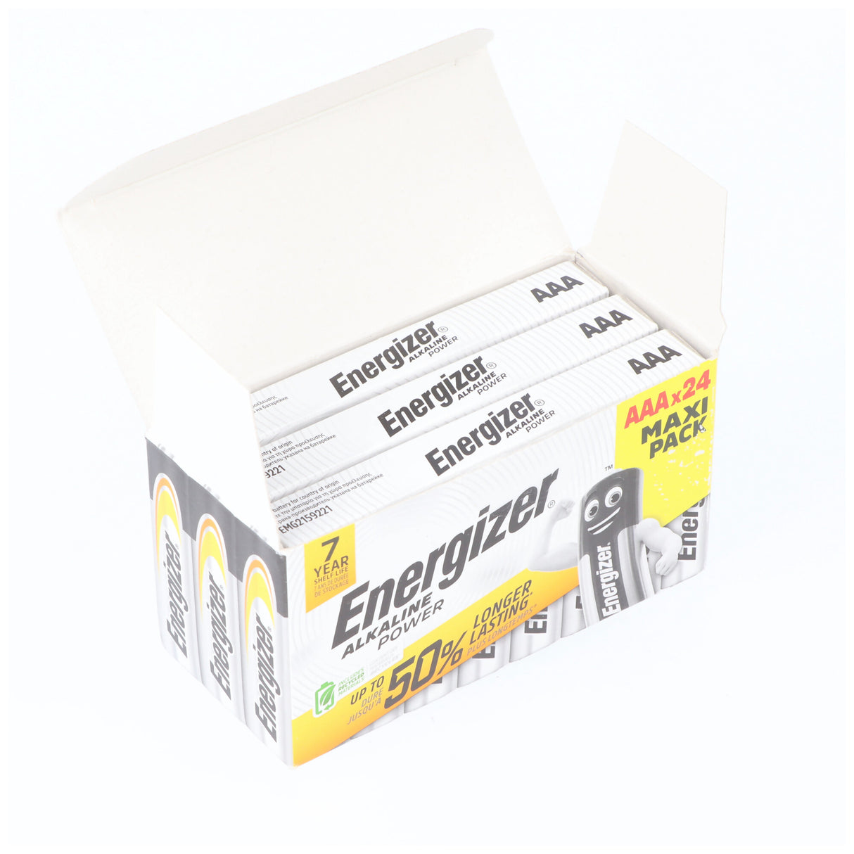 Energizer Batterie Alkaline, Micro, AAA, LR03, 1.5V Power, 24 Stück im Karton
