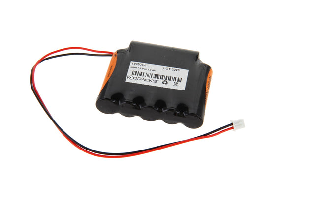 7,2 Volt 2000mAh Akkupack für Notbeleuchtung, AA Zellengröße, mit 25cm Kabelausgang einseitig und Stecker JST XHP-2