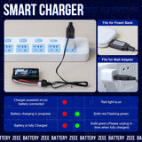 Zeee Li-Ion 2S 2000mAh 7,4V 15C SM 2P-Anschluss USB-Ladegerät (2 Stück)