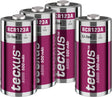 Tecxus RCR123 Akku - 500 mAh, 4 Stk. im Karton - Lithium-Ionen-Akku (L