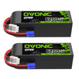 OVONIC 6S 6200mAh 22,2V 130C LiPo-Akku mit EC5-Stecker (2 St.)