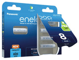 Eneloop Panasonic Ni-MH Akku 800mAh AAA 1,2V - 8er Blister BK-4MCDE / 8BE