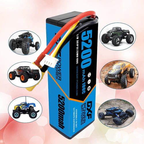 DXF 3S 5200mAh 11,1V 100C Blue Series Lipo Hardcase (2 Stück)