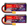 Zeee 3S 6200 mAh 11,1 V 120 C, Hartschalenkoffer Lipo Akku mit XT90-An