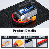 Zeee 3S 2200mAh 11,1V 50C Shorty XT60 Lipo (2 Stück)