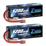Zeee 3S 5200mAh 11.1V 80C Deans Hardcase (2 Stück)