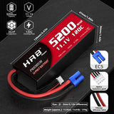 HRB 3S 11,1V 5200mAh 100C LiPo Akku mit EC5 Stecker (2 St.)