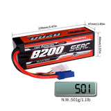 Sunpadow 3S 11,1V Lipo Akku 100C 8200mAh mit EC5 Stecker