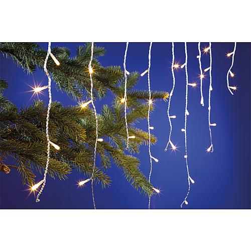 EGB LED-Eisregen-Lichterkette 90 LED transp. Kabel 4027236043461
