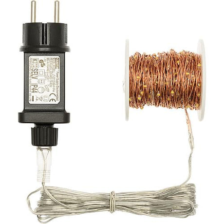 Lotti LED-Microlichterkette 500 LED warmweiß 45415 kupferfarbener Draht