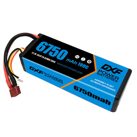 DXF 3S 6750mAh 11,1V 100C Deans Hardcase Lipo Akku (2 Stück)