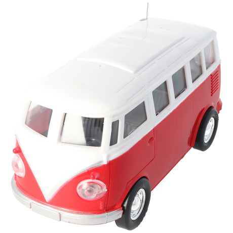 Retrobus Bulli RC-Model im Maßstab 1:24 Farbe rot inklusive 5 AA Mignon Batterien