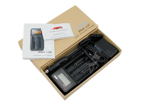 Efest LUC Ladegerät + 4x Efest Lila IMR 18350 - 700mAh + Box