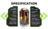 Ovonic FPV 6S 1600mAh 22,2V 120C XT60 (4 Stück)