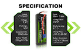 Ovonic Car 2S 5200mAh 7,4V 2S1P 50C Hardcase Lipo Akku mit XT60 Stecker