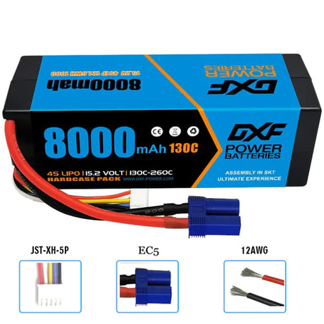 DXF 4S 8000mAh 15,2V 130C Hardcase Lipo Akku