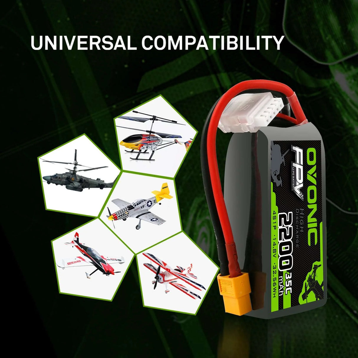 Ovonic FPV 4S 2200mAh 14,8V 35C XT60