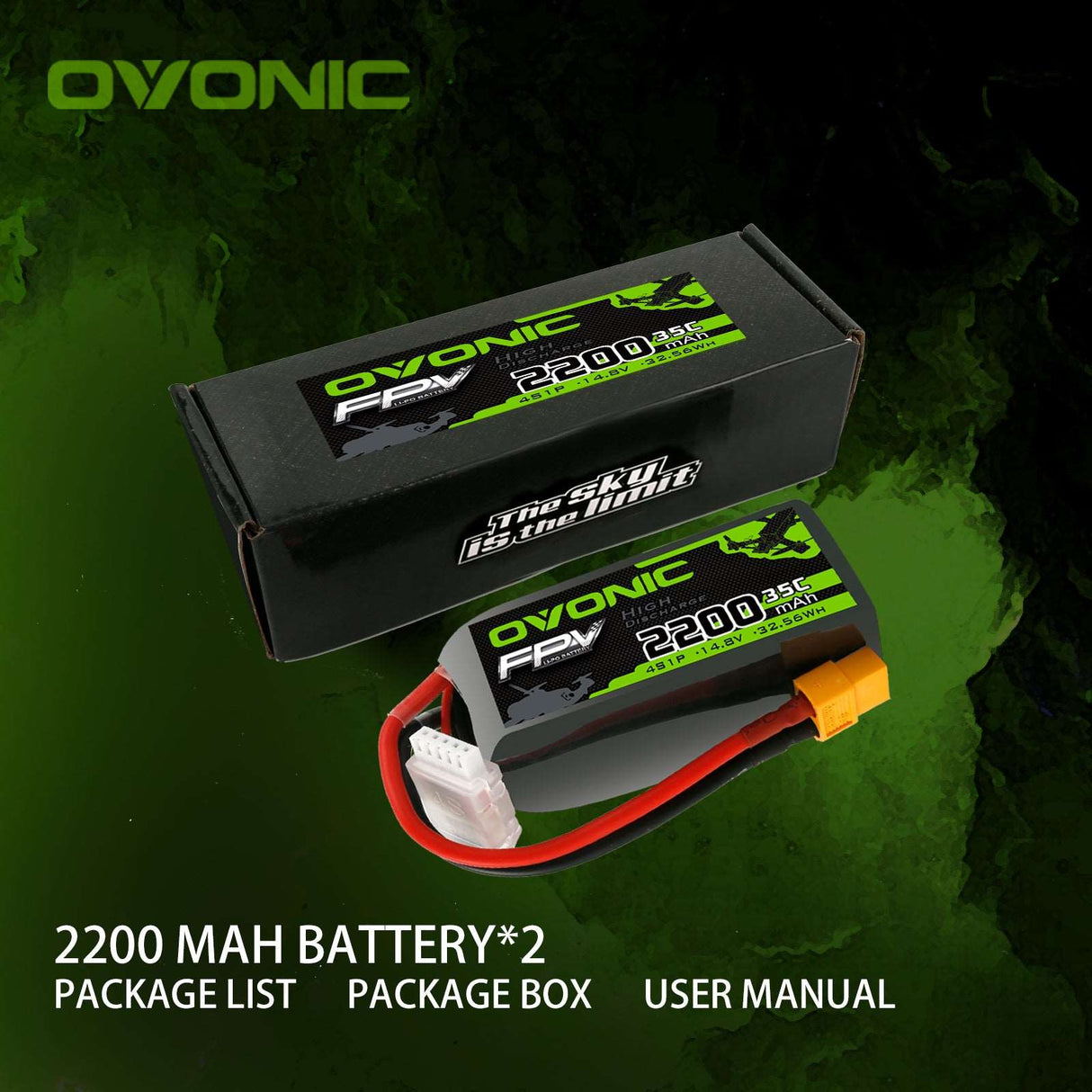 Ovonic FPV 4S 2200mAh 14,8V 35C XT60
