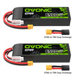 OVONIC 6500mAh 7,4V 130C 2S Hardcase LiPo-Akku mit XT60 auf TRA-Stecke