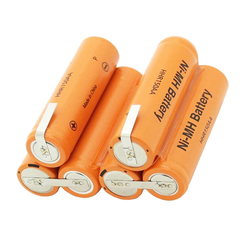 AccuCell Akku für AEG FM72 Akku, AEG Electrolux 6/AA 1300 NiMH 7,2V 1500mAh passend für AEG 900055106