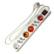 AccuCell 8-fach Steckdosenleiste mit Schalter max. 3500 Watt, 16A, 230