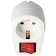 AccuCell Eurostecker Steckdose mit Schalter, Kindersicherung und mit Ü