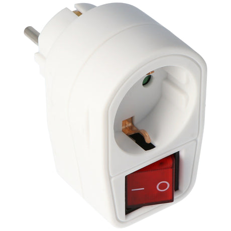 AccuCell Eurostecker Steckdose mit Schalter, Kindersicherung und mit Überlastschutz