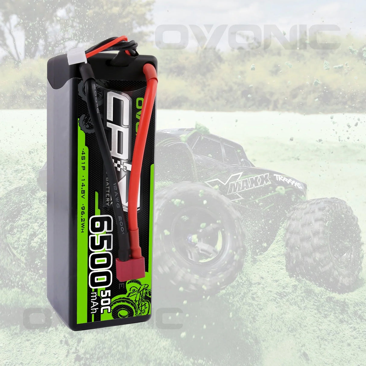 Ovonic Car 4S 6500mAh 14,8V 50C Hardcase LiPo Akku mit Deans-Stecker