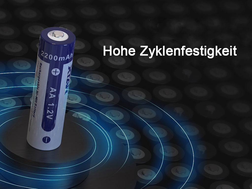XTAR AA LR6 NIMH Akku 2200mAh 1,2V (Wiederaufladbar) (4 Stuck)