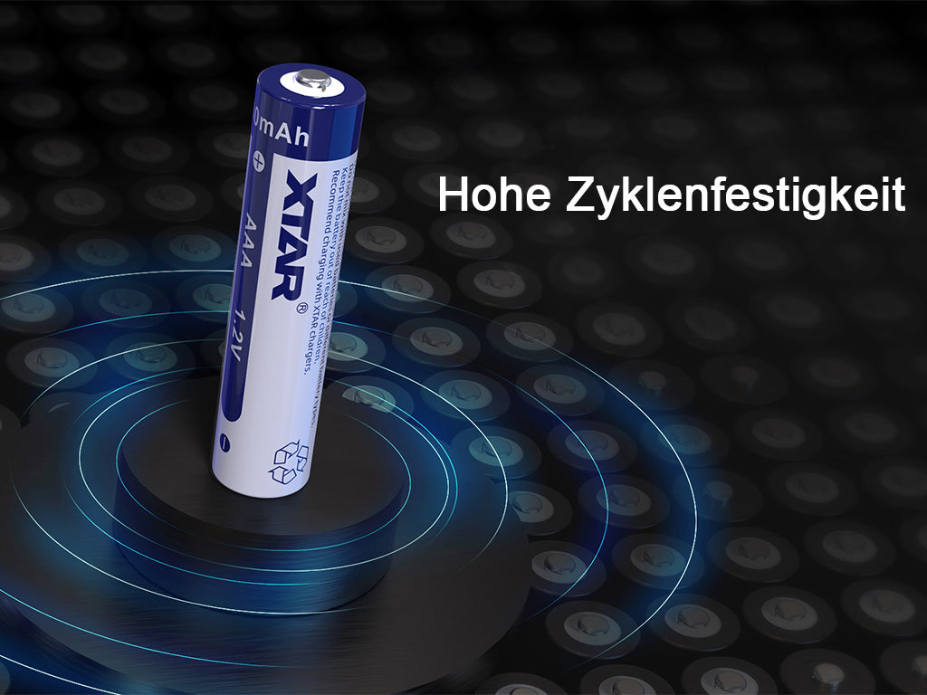 XTAR AAA R03 NIMH Akku 900mAh 1,2V mit Aufbewahrungsbox (4 Stuck)