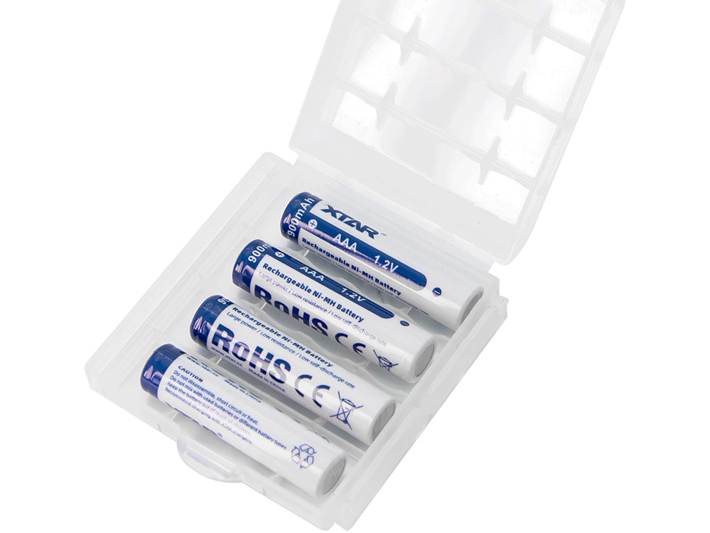 XTAR AAA R03 NIMH Akku 900mAh 1,2V mit Aufbewahrungsbox (4 Stuck)