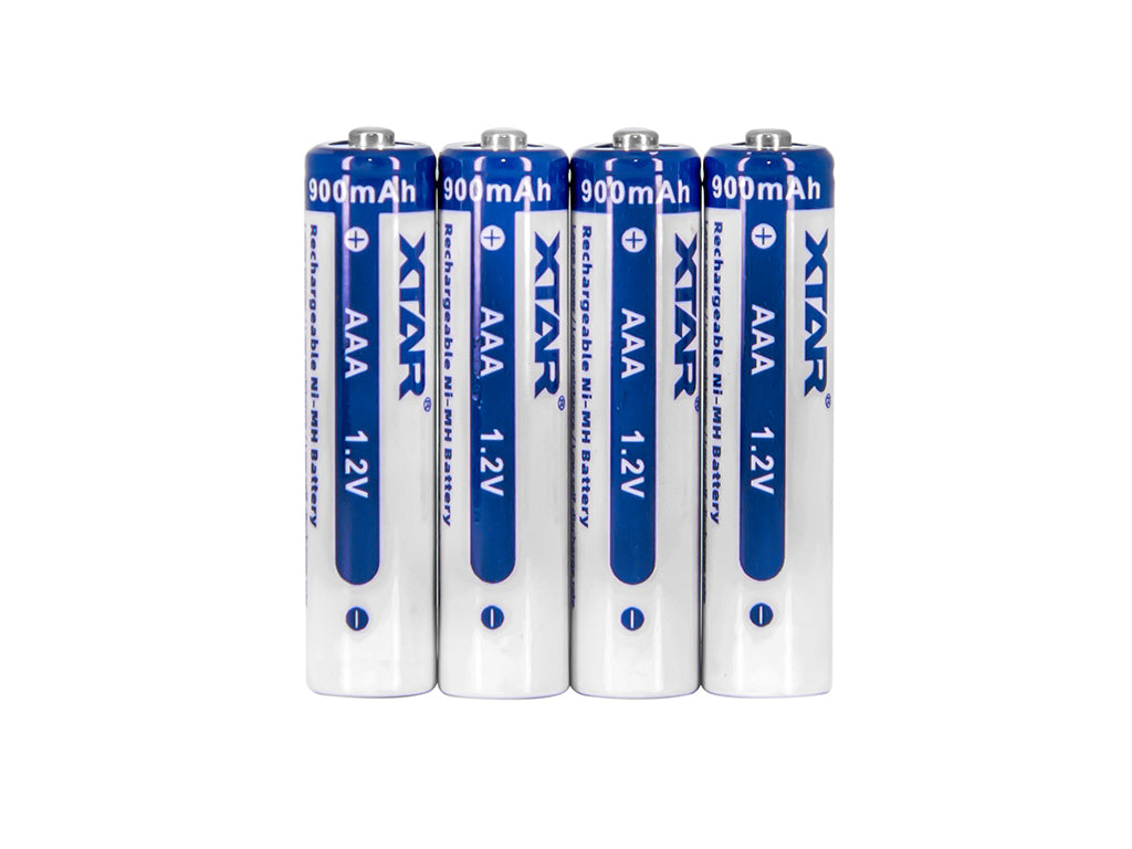 XTAR AAA R03 NIMH Akku 900mAh 1,2V mit Aufbewahrungsbox (4 Stuck)