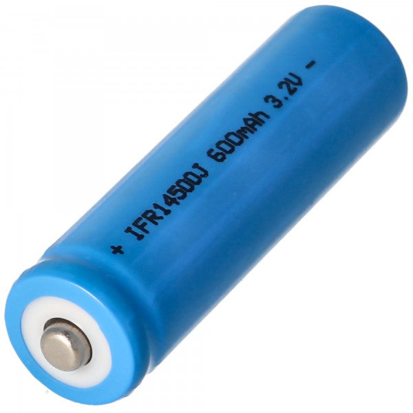 AccuCell 3,2V IFR 14500 AA 600mAh LiFePo4 ungeschützt