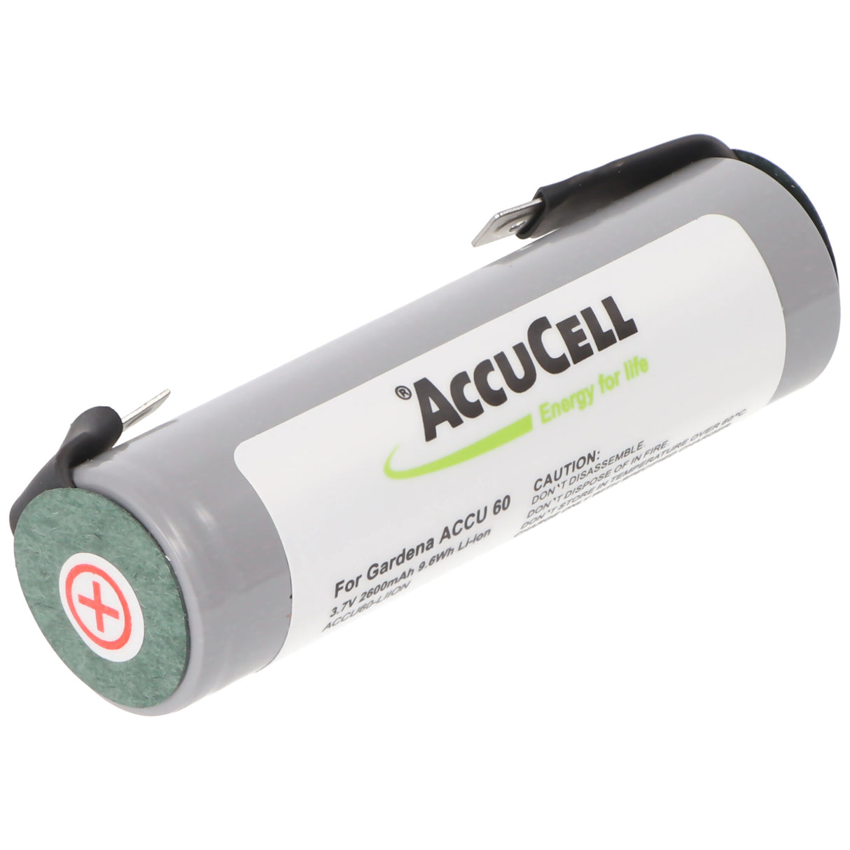 AccuCell Akku 3.7V 1600mAh Gardena ACCU 60 8801 LF U-Form, 8812, 8800