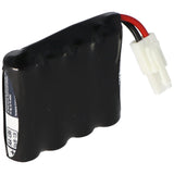 AccuCell 6 Volt Batterie passend für SAG Schlagbaum Schließanlagen, Typ 3850000.020.000, 3850000020000 mit Kabel und Stecker