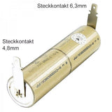 AccuCell NiCd AkkuPack 2,4 Volt für Staubsauger mit 4,8mm und 6,3mm Steckkontakt