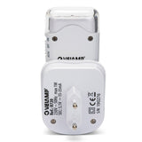 Velamp LED Nachtlicht mit automatischer Notbeleuchtung, Anti-Blackout, praktische Taschenlampenfunktion, mit Bewegungsmelder und PIR-Sensor, vertikale Buchse