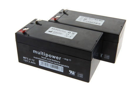 AKKUmed Blei-Akkueinsatz passend für Völker Typ S961-2W / Art. E20557 - 24 V 3400mAh 134x67x60 mm