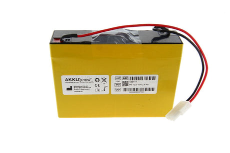 AKKUmed Blei Akku passend für S-SCOR Absauger VX2 -2PIN - 80638 - 12 V 2800mAh 133,6x34,2x101,3 mm