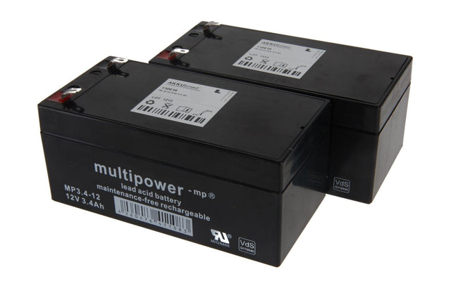 AKKUmed Blei Akku passend für Strässle Elektroden Sauganlage DT100 - 12 V 3400 mAh 134x69x60 mm (4,8mm Faston)