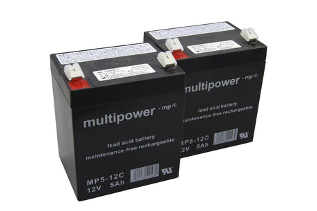 AKKUmed Blei Akkueinsatz passend für Arjo Lifter Typ Minstrel Typ HMX00310.0a - 12 V 5000mAh 90x70x109 mm