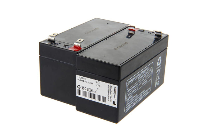 AKKUmed Blei Akkueinsatz passend für Wissner-Bosserhoff Krankenbett Eleganza (Q7) - 12 V 1200 mAh 97x43x52 mm