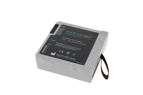 AKKUmed Li Ion Akku für Philips Monitor Intellivue X3 Typ 989803196521 - 10,8 V 2000mAh 69x71x23 mm