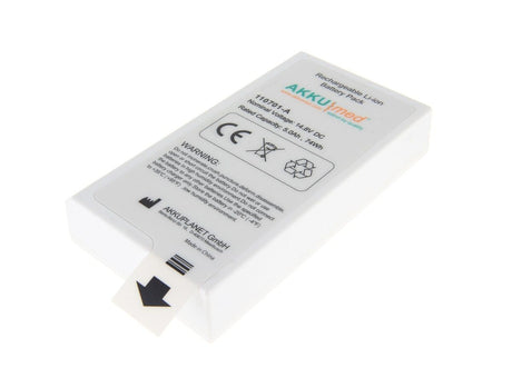 AKKUmed Li Ion Akku passend für Philips Efficia DFM100 Defibrillator/Monitor, 989803190371 - 14,8 V 5000mAh 148x80x28 mm